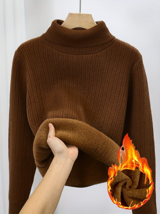 Suéter Térmico Gola Alta Pelúcido – Super Quente para Inverno